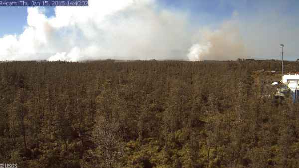 Current webcam image from the Pahoa marketplace. Courtesy of HVO USGS.