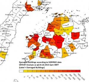 Damaged Buildings as of 18.10.2013 2pm GMT (Still incomplete)