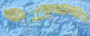 Very strong dangerous earthquake near Hila, Ambon, Indonesia - October 31, 2017