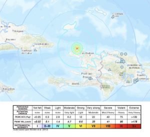 Deadly earthquake near Port-de-Paix, Haiti - At least 12 people killed - October 7, 2018